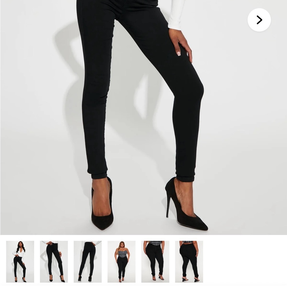 Fashion Nova Black Skinny Pants